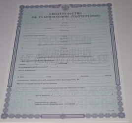 Свидетельство об Усыновлении 2020г в Волгограде