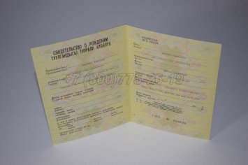 Свидетельство о Рождении 1983г Киргизской ССР в Волгограде